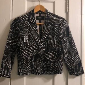 BCBG black and white blazer